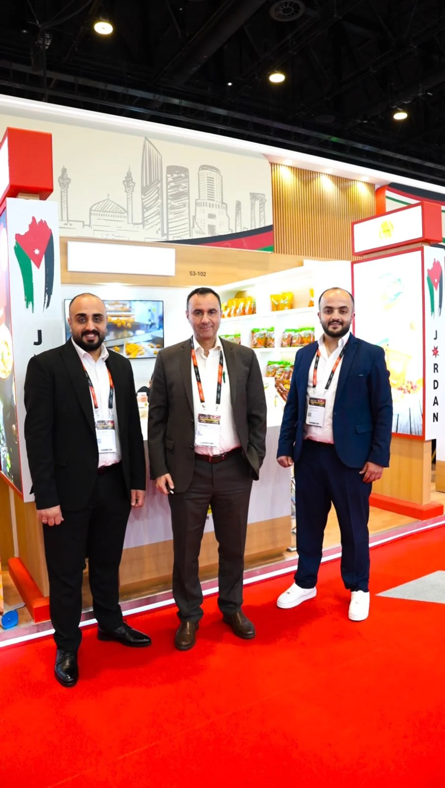 Sghair team at the Jordan pavilion, Gulfood 2026