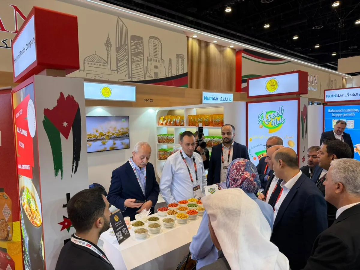 Visitors at the busy Sghair booth, Gulfood 2026