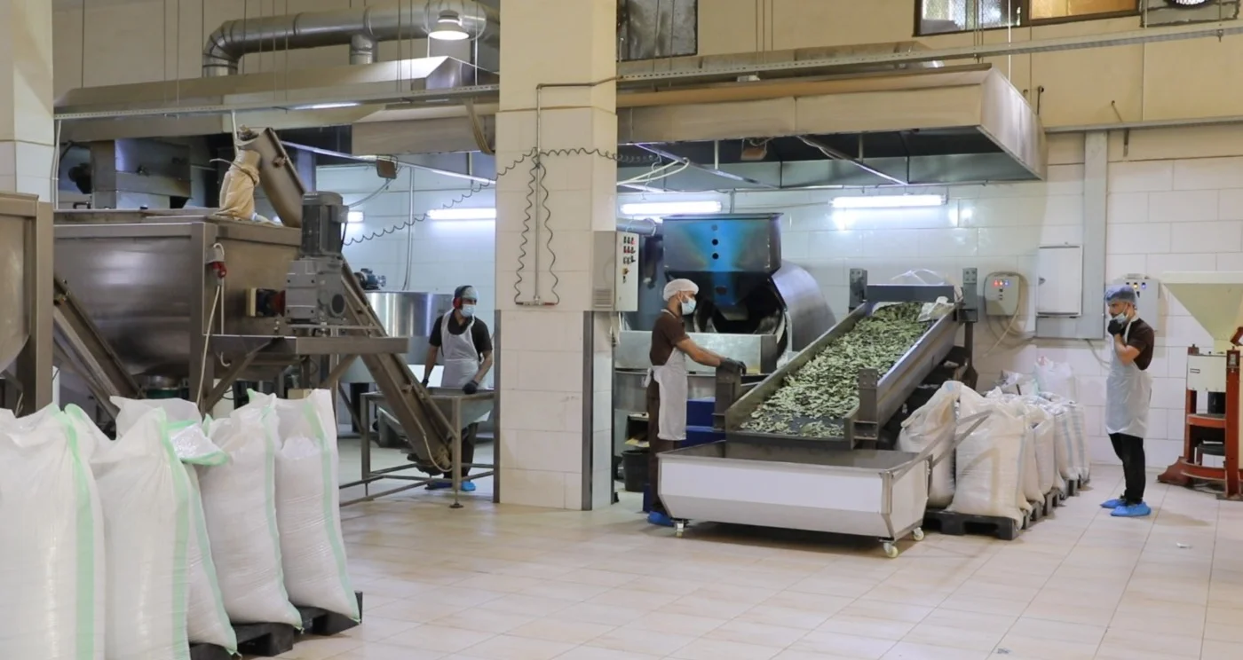 Production line at the Sghair Mills factory